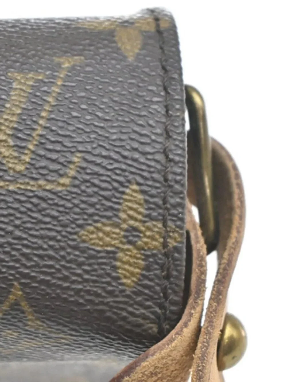 LOUIS VUITTON Cartouchiere MM Shoulder Bag Monogram Leather Brown M51253 83KC660 - Picture 9 of 16